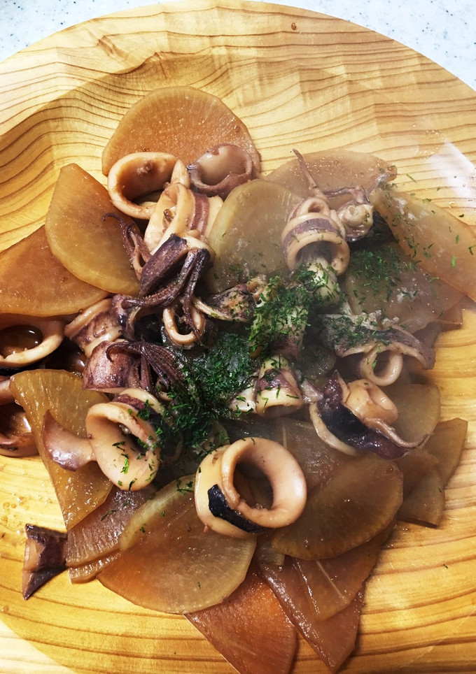 イカと大根の煮物 30分-レシピのメイン写真