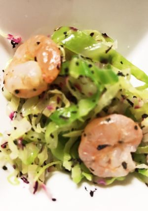 キャベツとエビのゆかり和え-レシピのメイン写真