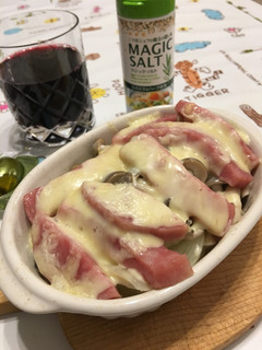 玉ねぎとしめじのホットチーズサラダ-レシピのメイン写真