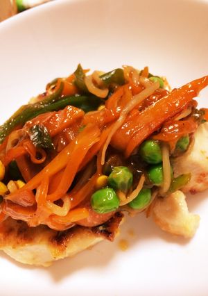 ボリューム満点☆節約 鶏胸の野菜あんかけ-レシピのメイン写真