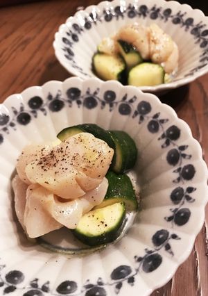 燻製ホタテとズッキーニのマリネ-レシピのメイン写真