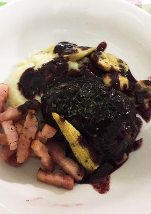 挑戦！牛肉の赤ワイン煮込み！！-レシピのメイン写真