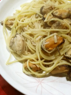 ムール貝とアサリ、えのきのパスタ-レシピのメイン写真