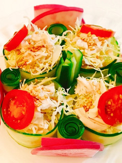 簡単♪くるくる棒々鶏風きゅうり巻き♬前菜-レシピのメイン写真