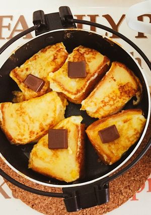 バレンタイン余りチョコ簡単フレンチトース-レシピのメイン写真
