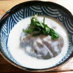 รูปของ 簡単～♪れんこん饅頭の豆乳あんかけ♡