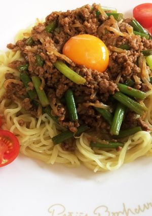 スタミナたっぷり☆汁なし肉味噌麺-レシピのメイン写真
