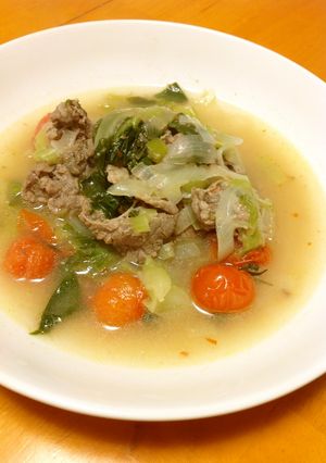 牛肉と彩り野菜の韓国スープ-レシピのメイン写真