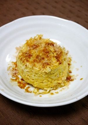 レンジで簡単！カップでキャベたま-レシピのメイン写真