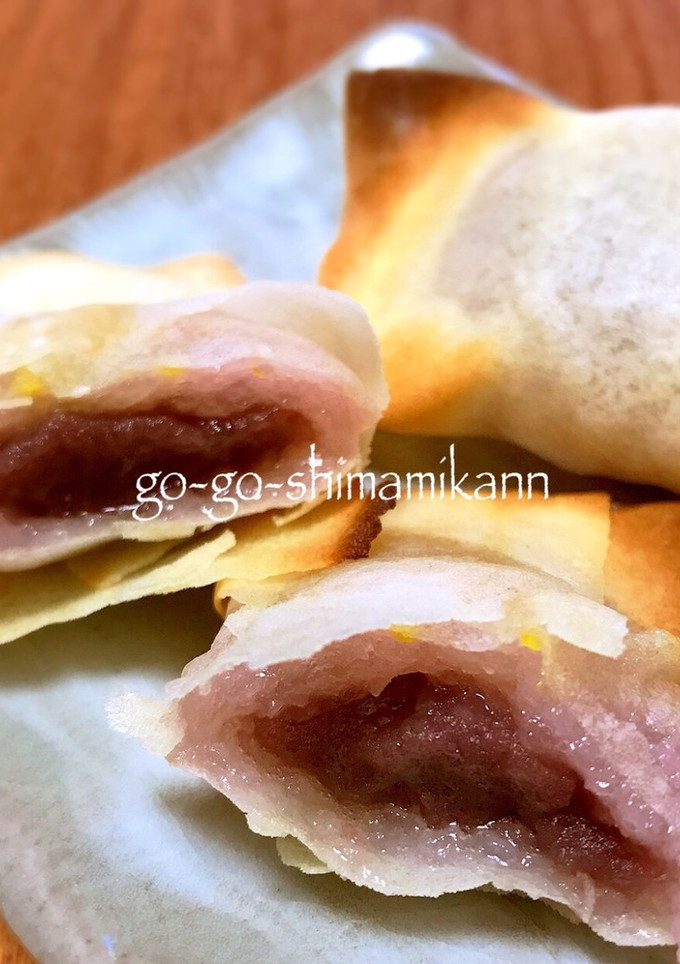 春巻きの皮でちゃちゃっとあん餅パイ-レシピのメイン写真