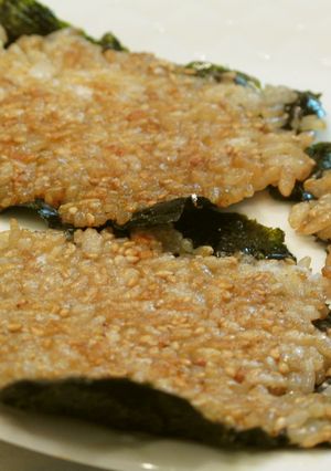 香ばしい！焼きご飯海苔せんべい-レシピのメイン写真