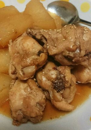 ホロホロ&しみしみ☆大根と鶏手羽元の煮物-レシピのメイン写真