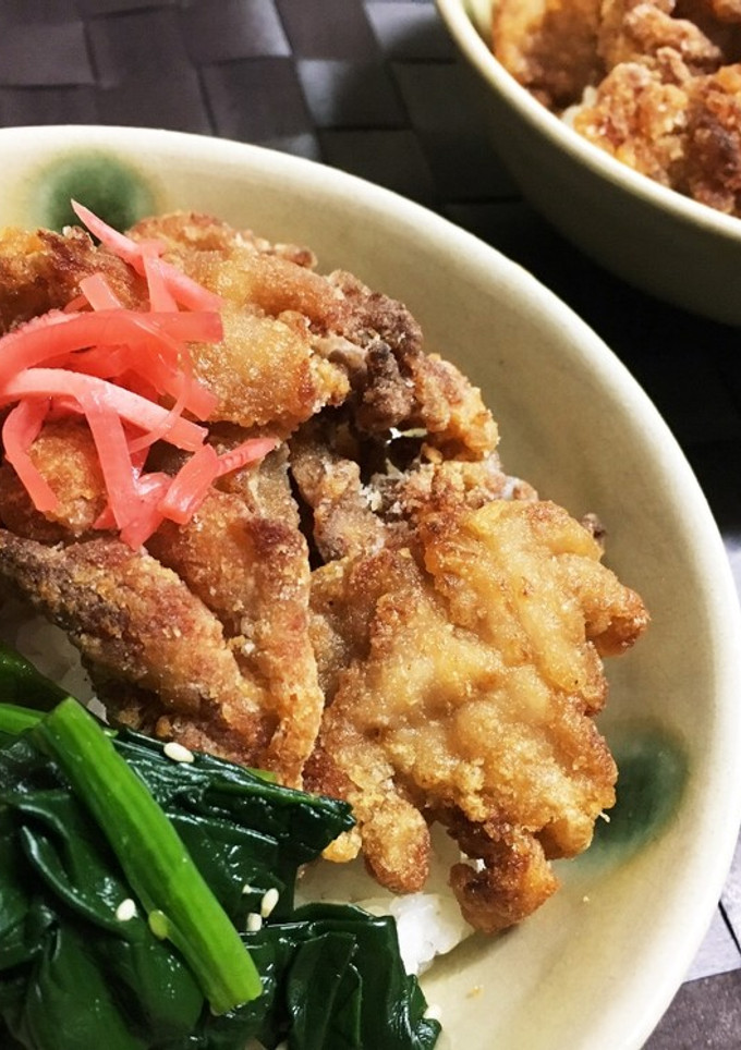 豚薄切り肉のから揚げ丼-レシピのメイン写真