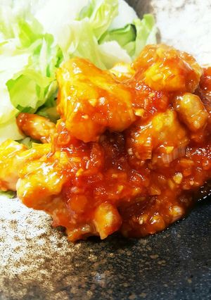 簡単★ご飯がすすむ鶏肉の甘辛チリソース-レシピのメイン写真
