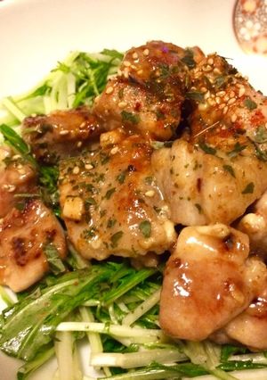 簡単♪鶏もものごまマヨガーリックソテー-レシピのメイン写真