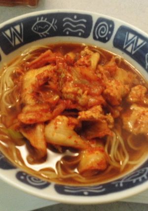 王将ラーメン×豚キムチ♡-レシピのメイン写真