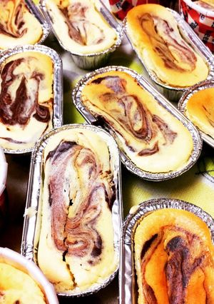 チョコマーブルチーズケーキ-レシピのメイン写真