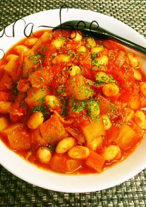 濃厚コクうま♡簡単!給食風ポークビーンズ-レシピのメイン写真
