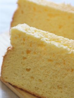 ふわふわプレーンシフォンケーキ-レシピのメイン写真