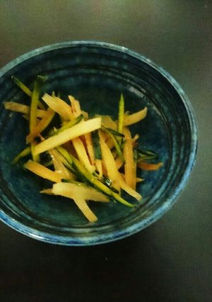 栄養一杯、皮きんぴーら-レシピのメイン写真