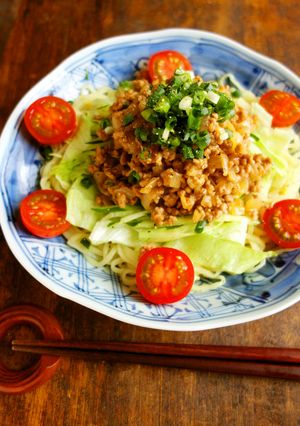 彩り野菜のサラダジャージャー麺-レシピのメイン写真