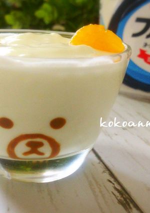 簡単！くまさん～ヨーグルトアート-レシピのメイン写真