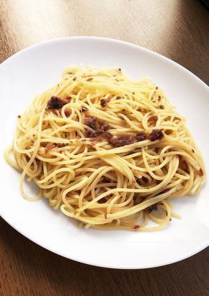 京風しば漬けパスタ-レシピのメイン写真