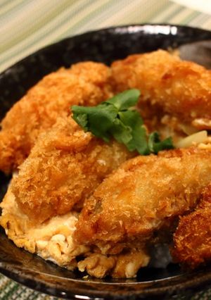 牡蠣とじ丼♪つゆ染み牡蠣フライが旨し！-レシピのメイン写真