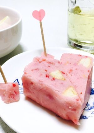 簡単＊ハートの苺チーズケーキ-レシピのメイン写真