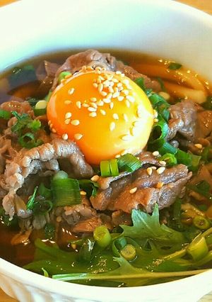 我が家の肉うどん♡-レシピのメイン写真