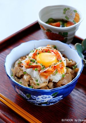 黒酢でスッキリ☆おろし豚キムチ丼!-レシピのメイン写真