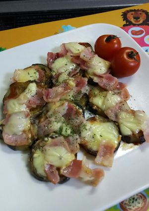 子供も喜ぶ♡ベーコンナスのチーズ焼き-レシピのメイン写真