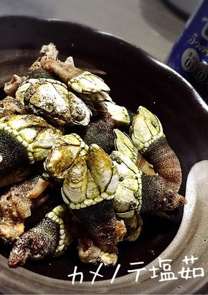 お酒のおともに！カメノテの塩ゆで☆-レシピのメイン写真