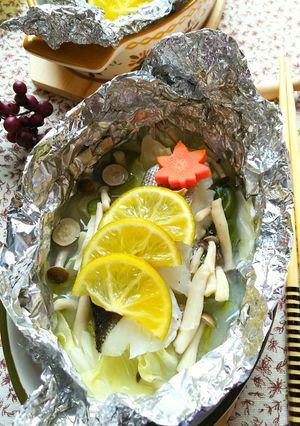 フライパンで作る☆鱈のかぼすホイル焼き-レシピのメイン写真