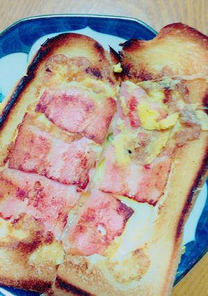 【簡単】食パンえっぐべーこん-レシピのメイン写真