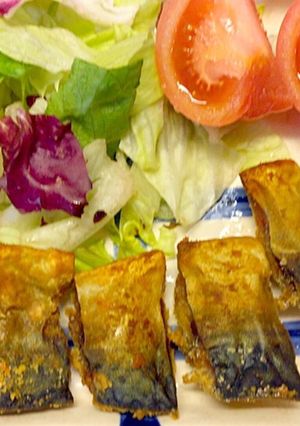 簡単なサクサク塩鯖の揚げない竜田揚げ-レシピのメイン写真