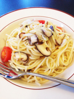 しいたけバター醤油パスタ-レシピのメイン写真