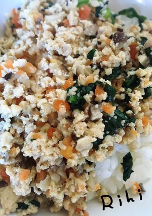 高野豆腐のそぼろ丼-レシピのメイン写真