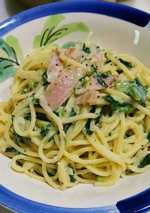 お浸しリメイク☆ほうれん草クリームパスタ-レシピのメイン写真