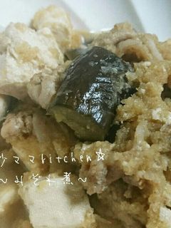 豚肉と豆腐と茄子のみぞれ煮-レシピのメイン写真