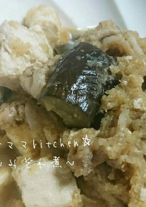 豚肉と豆腐と茄子のみぞれ煮-レシピのメイン写真