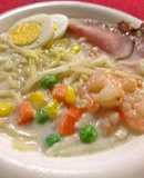 王将ラーメンパック豚骨で♬美味ちゃんぽん