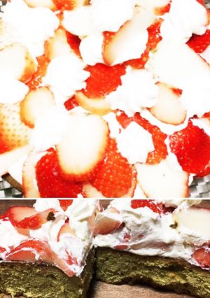 抹茶のいちごまみれケーキ-レシピのメイン写真