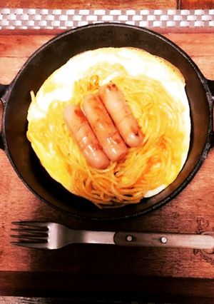 簡単･鉄板ナポリタン-レシピのメイン写真