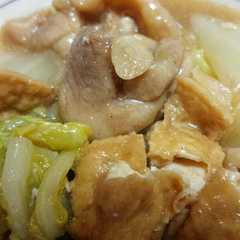 รูปของ 厚揚げでかさ増し！鶏と白菜の甘辛煮