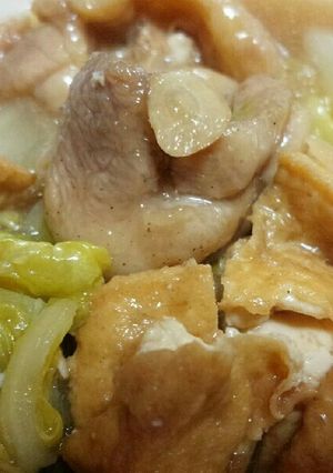 厚揚げでかさ増し！鶏と白菜の甘辛煮-レシピのメイン写真