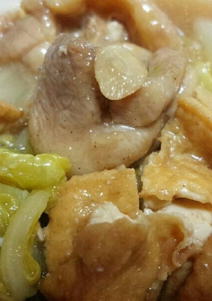 厚揚げでかさ増し！鶏と白菜の甘辛煮-レシピのメイン写真