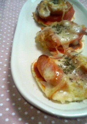 ☆*。ホットケーキミックスでピザ*。☆-レシピのメイン写真