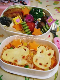 幼稚園弁当『ぞうさんとうさぎさん弁当』-レシピのメイン写真