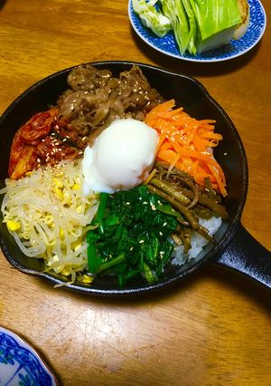 スキレットで石焼風ビビンバ♡-レシピのメイン写真